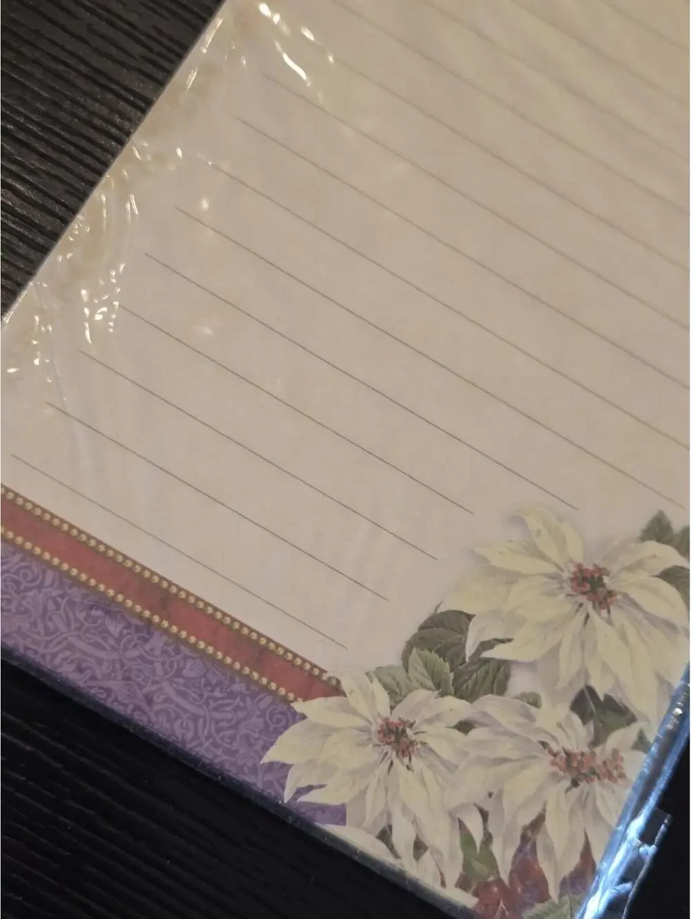 Pooch & Sweetheart Wish List Purple Floral Magnetic List Pad 80 Sheets Sealed